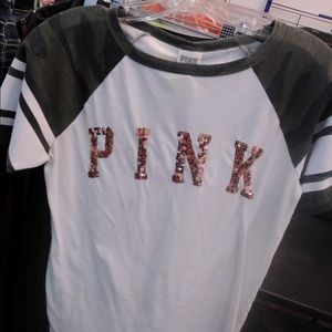 Vs PINK bling cano tee